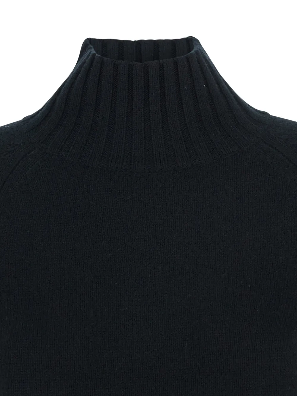 Allude Kasjmier trui met opstaande hals Zwart