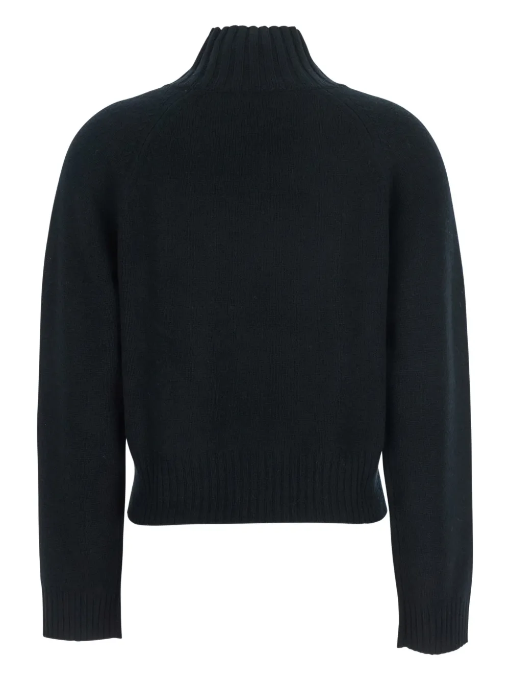 Allude Kasjmier trui met opstaande hals Zwart