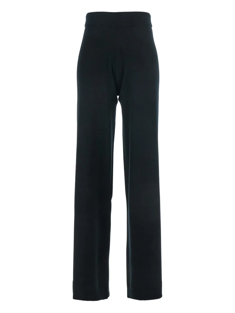 Allude straight-leg wool-cashmere trousers Zwart