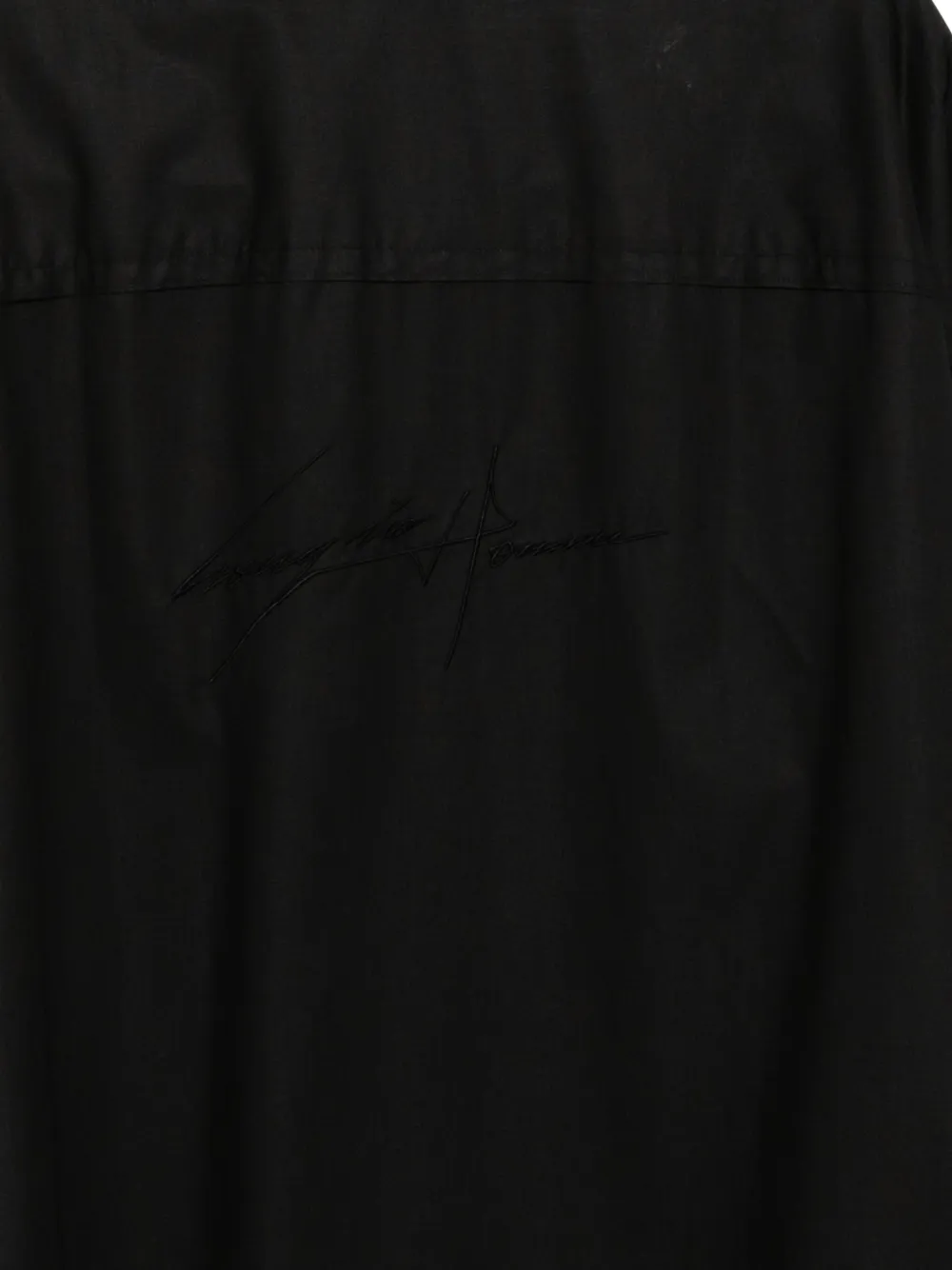 SONGZIO Overhemd met geborduurd logo Zwart