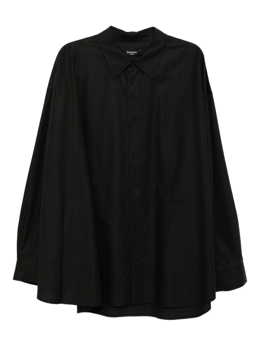 SONGZIO embroidered-logo shirt | Black | Image 1
