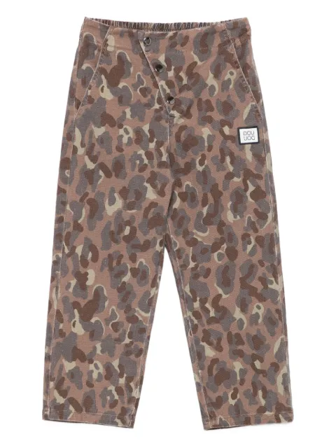 Douuod Kids camouflage button trousers
