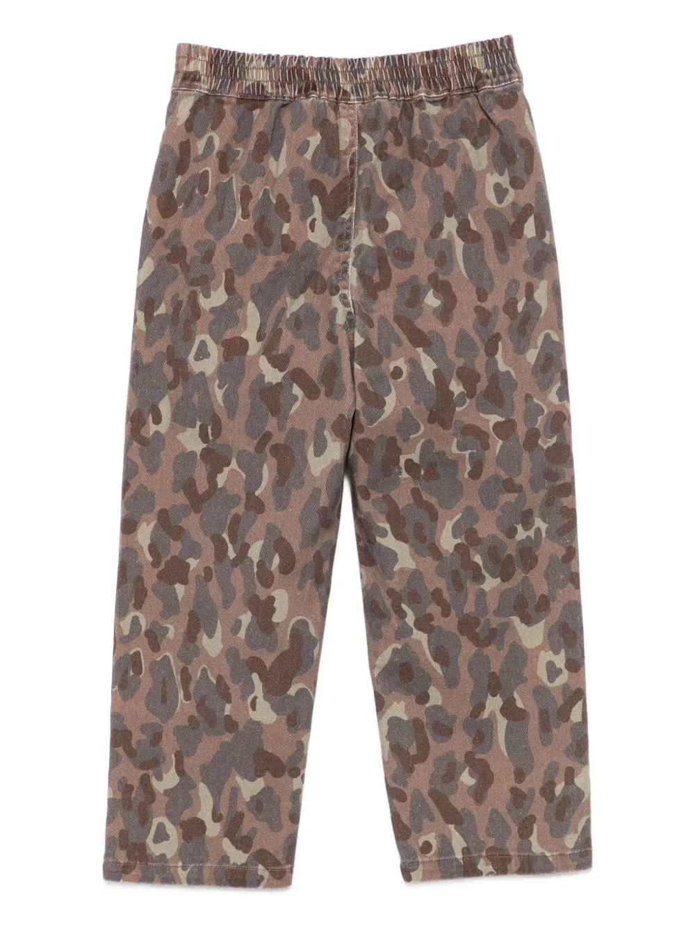 Douuod Kids camouflage button trousers Bruin