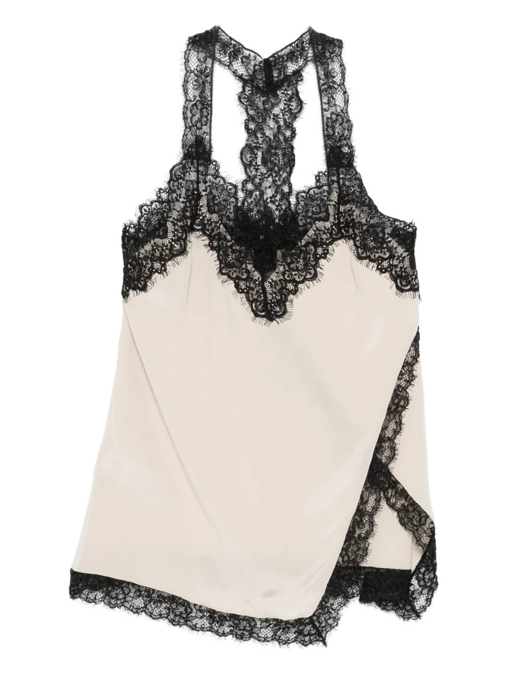 PINKO top con ribete de encaje | neutro | Image 1