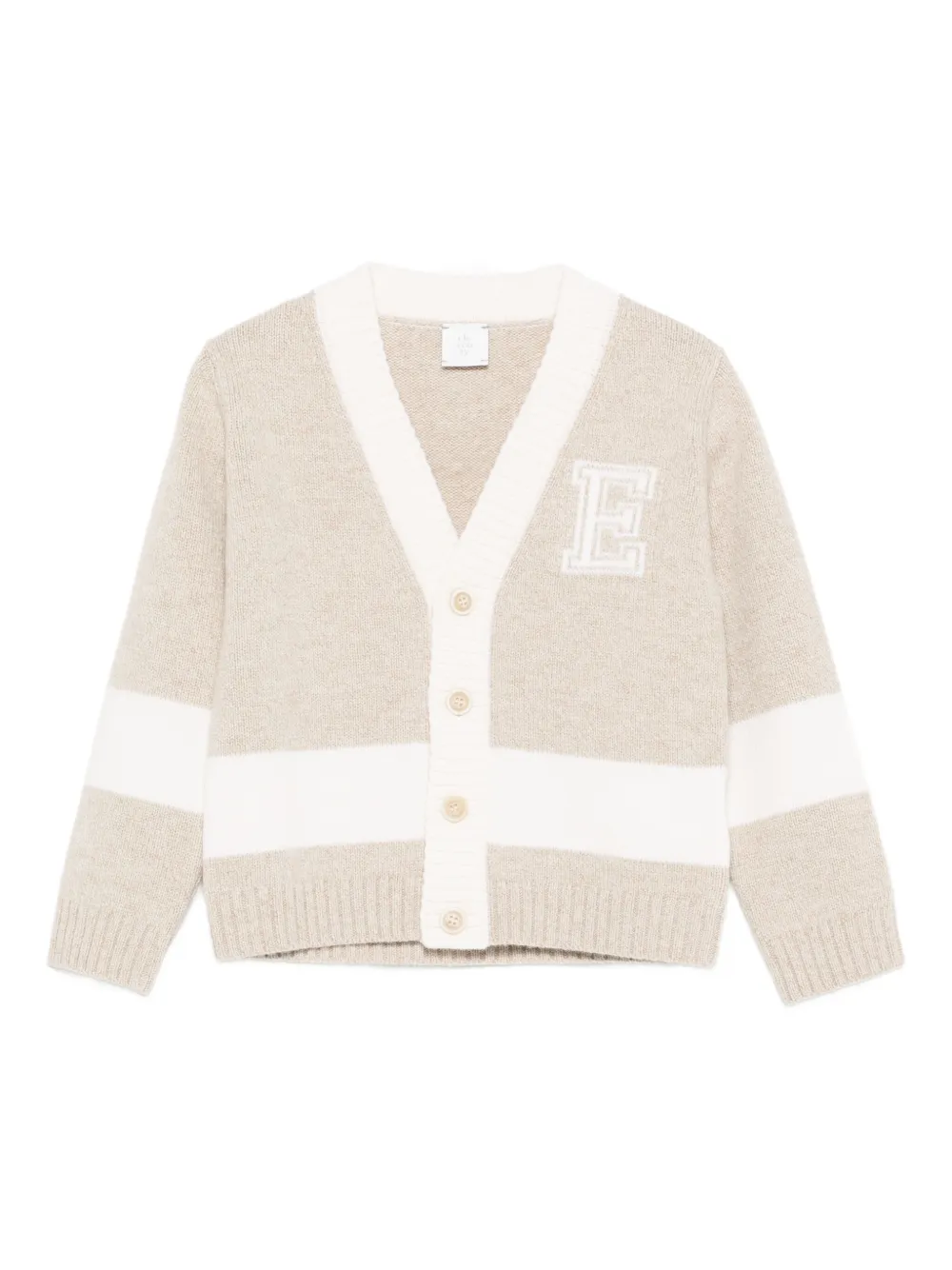 Eleventy Kids Wollen vest Bruin