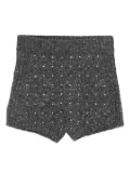 PINKO embellished knit shorts - Grey