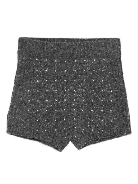 PINKO embellished knit shorts