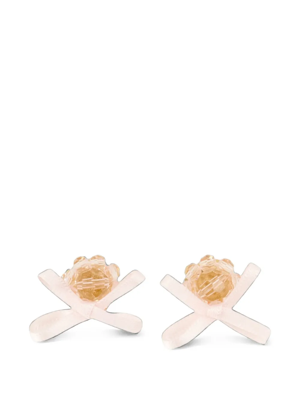 Simone Rocha Petite Bow Daisy earrings - Oro