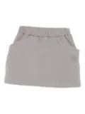 Douuod Kids elastic-waistband pocket mini skirt - Grey