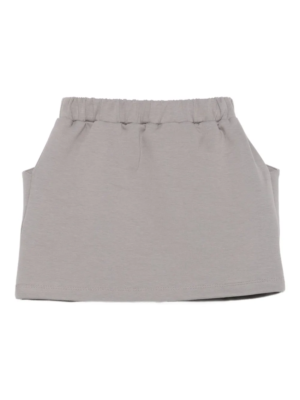 Douuod Kids elastic-waistband pocket mini skirt Grijs