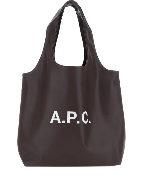 A.P.C. logo-print Ninon tote bag