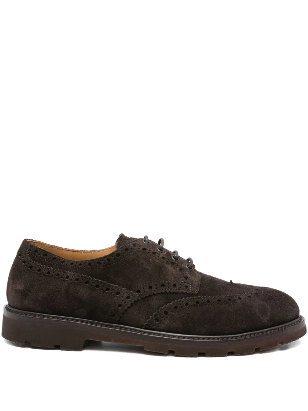 Henderson Baracco brogue derby shoes Brown