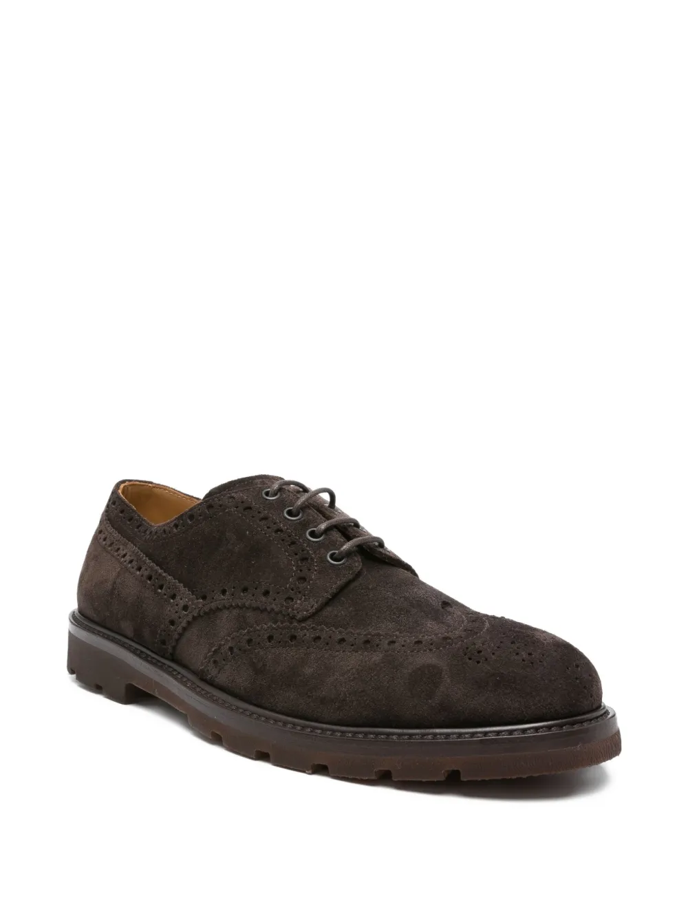 Henderson Baracco brogue derby shoes Brown