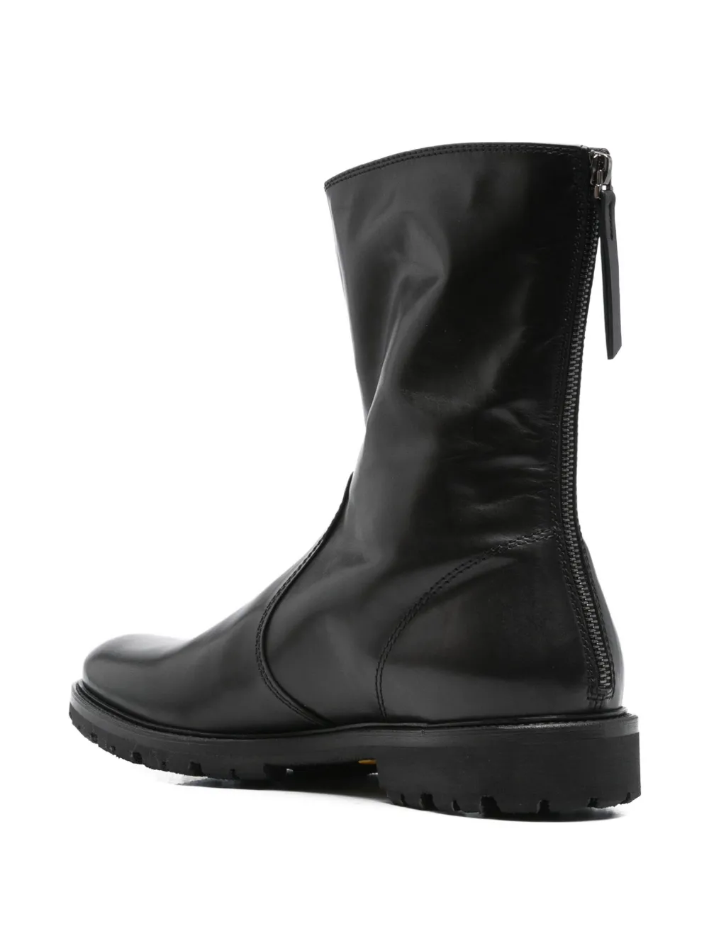 Henderson Baracco zip-fastening leather boots Black