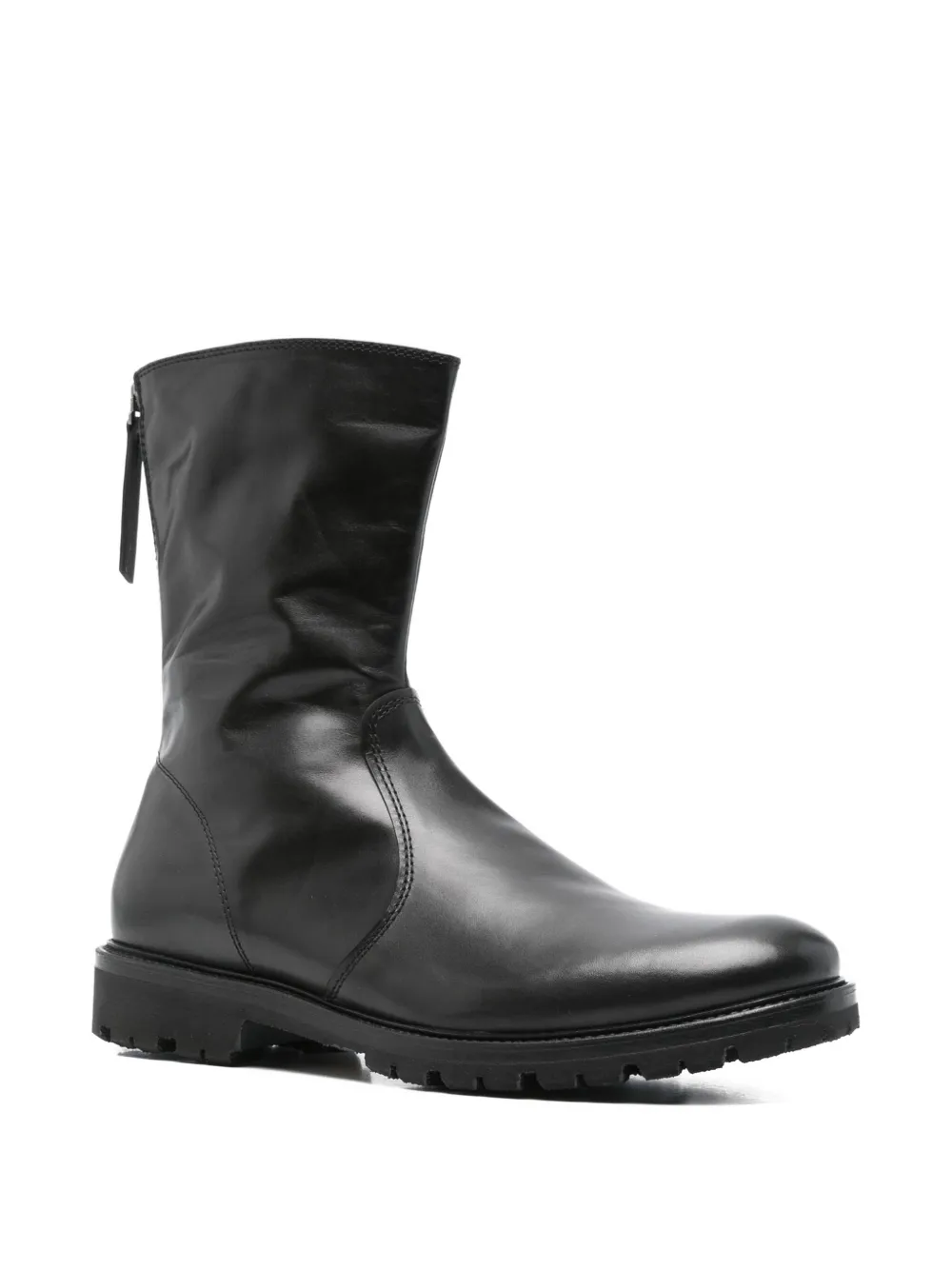 Henderson Baracco zip-fastening leather boots Black