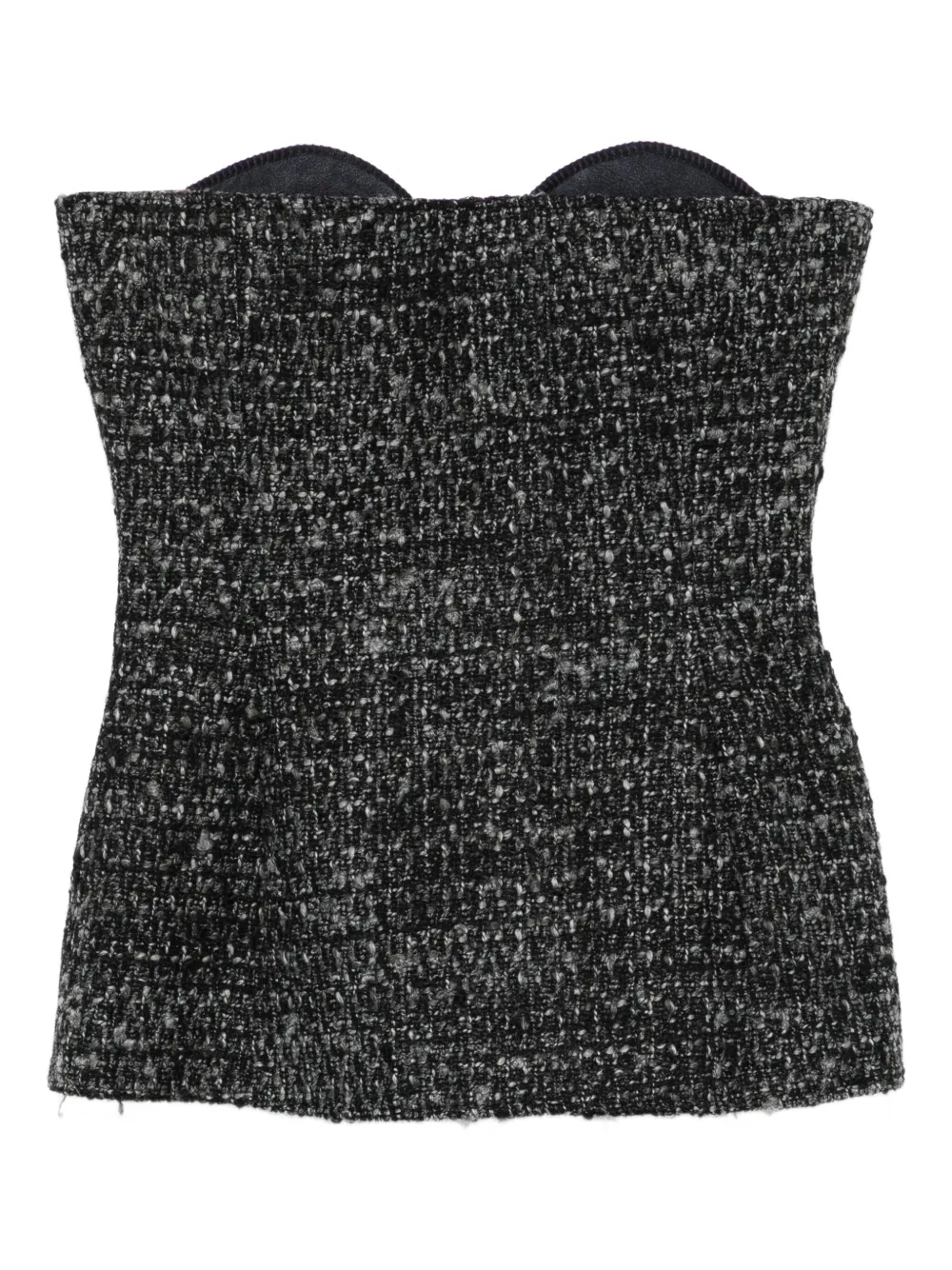 Diesel tweed sweetheart top | Grey | Image 1