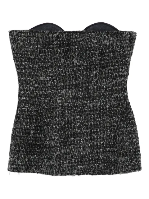 Diesel tweed sweetheart top