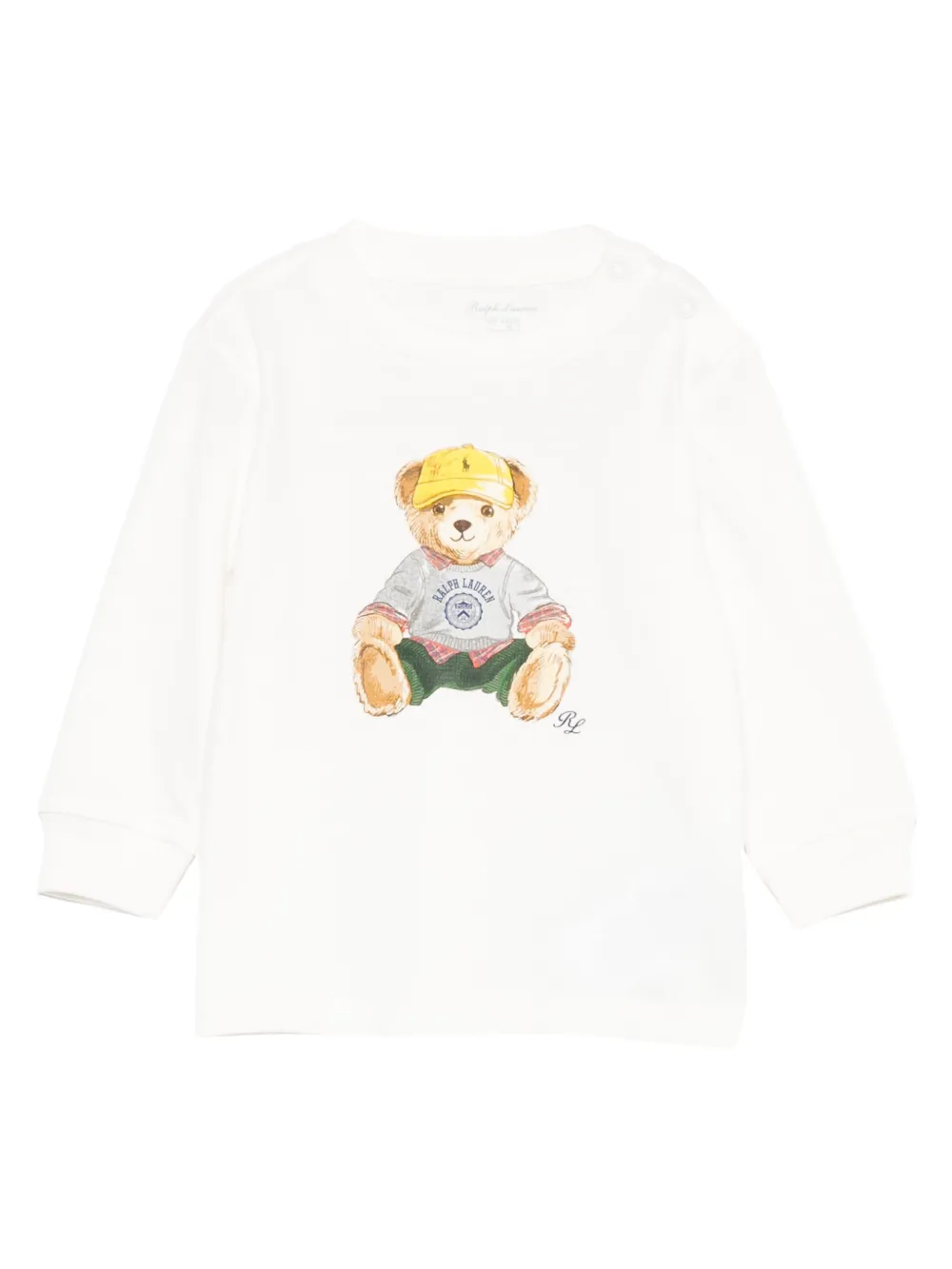 POLO RALPH LAUREN KIDS T-shirt met print Wit