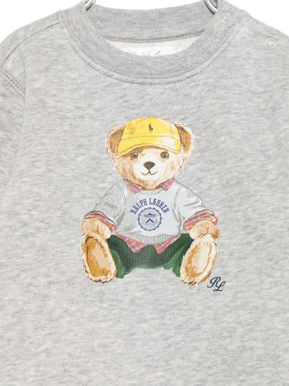POLO RALPH LAUREN KIDS bear-print sweatshirt Grijs
