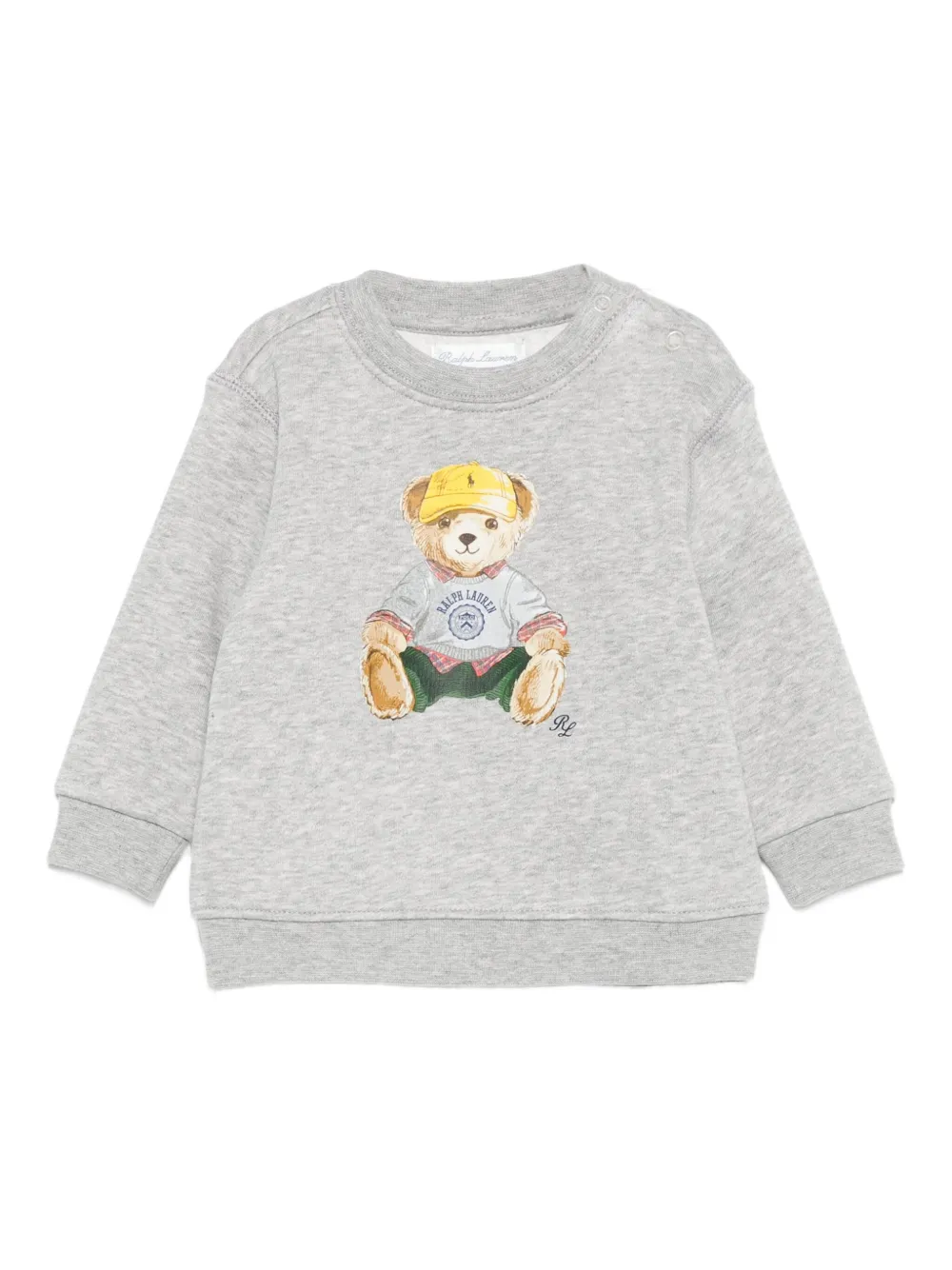 POLO RALPH LAUREN KIDS bear-print sweatshirt Grijs