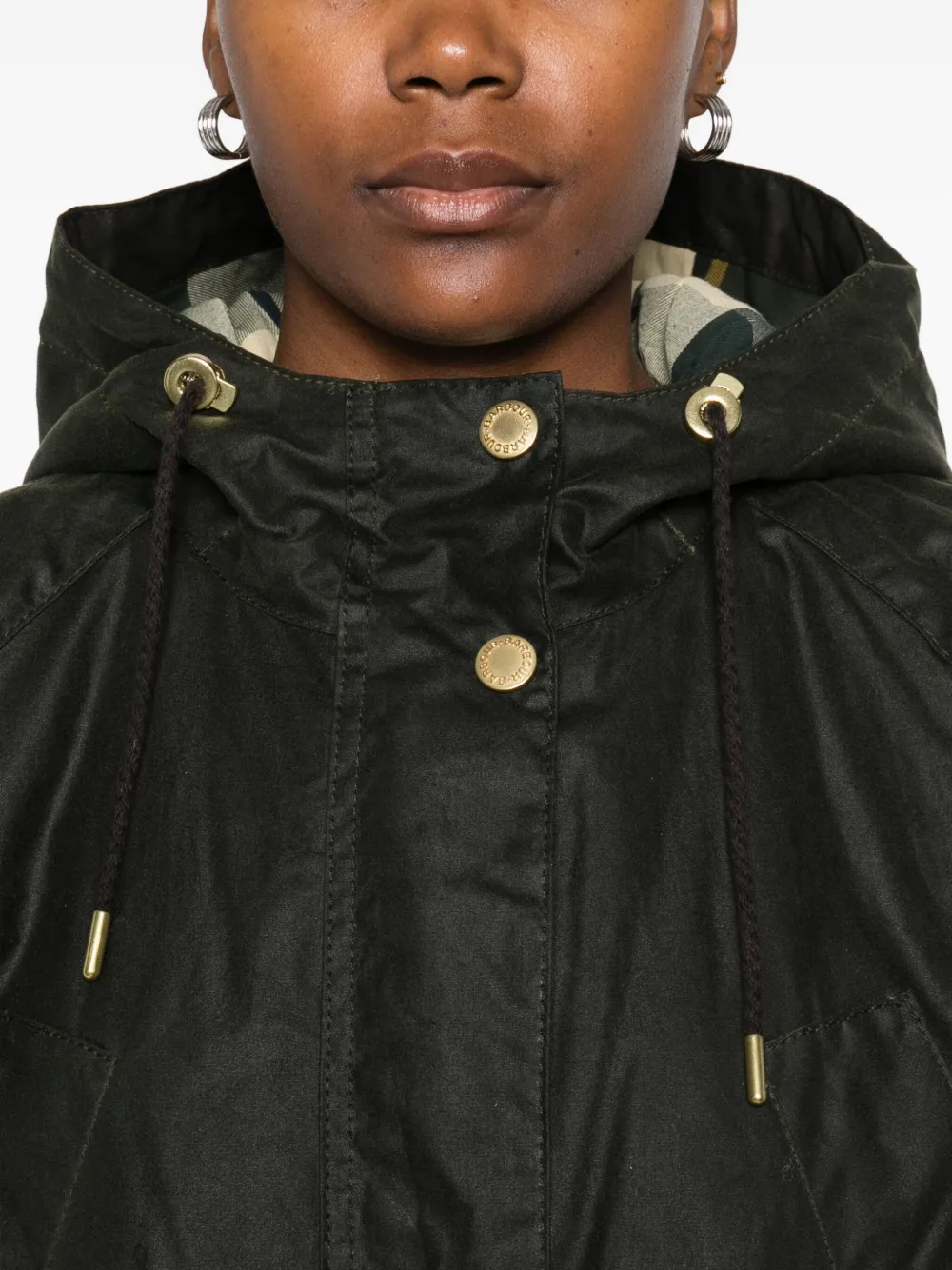 Barbour Hooded Parka In Black