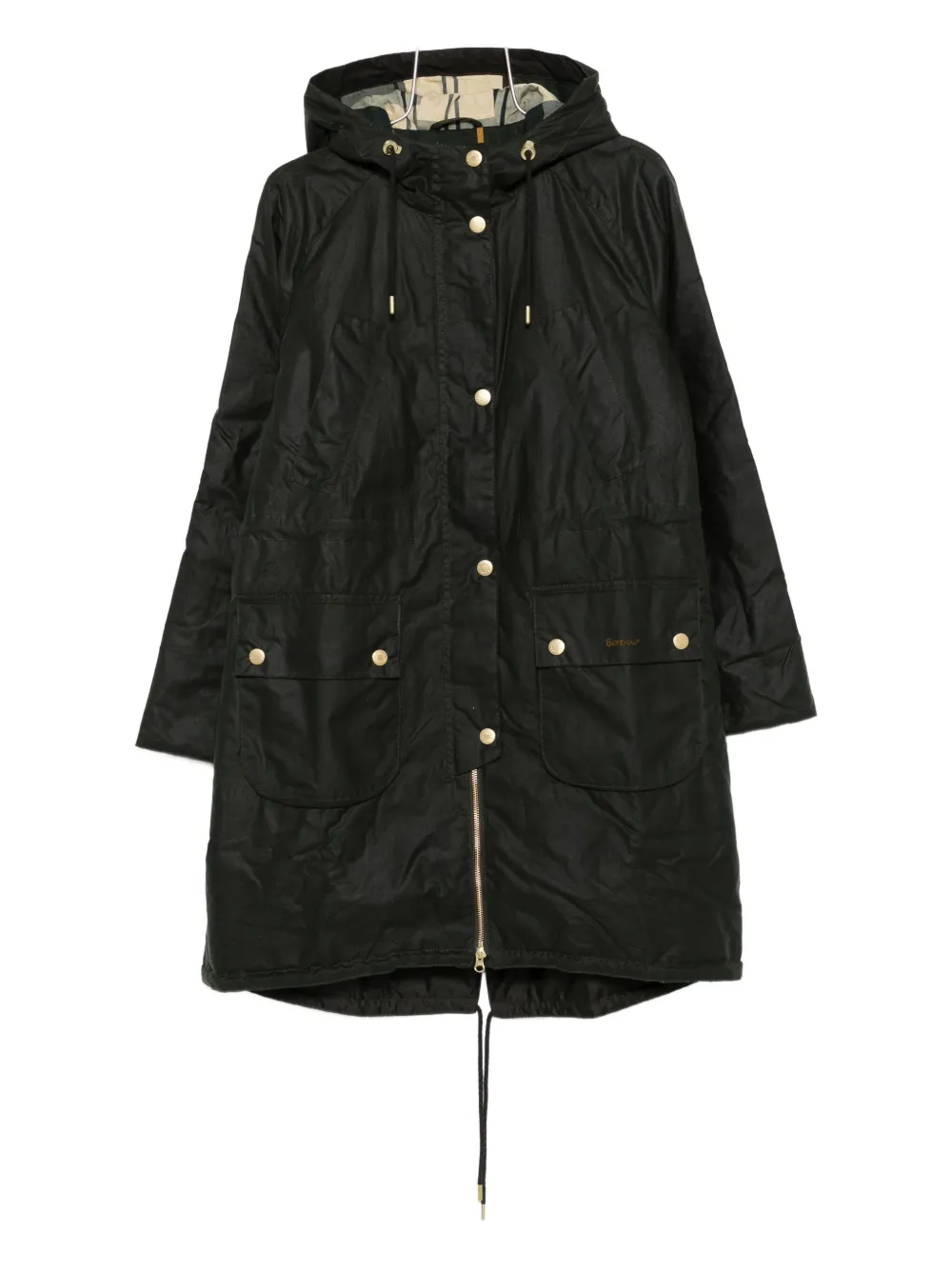 Barbour Hooded Parka In Black