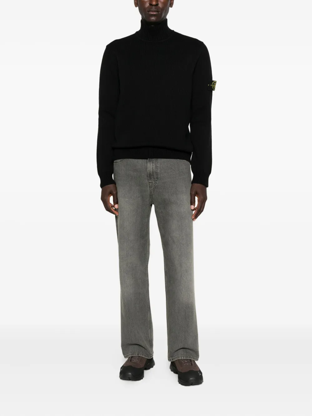 Stone Island Trui met hoge hals - Zwart