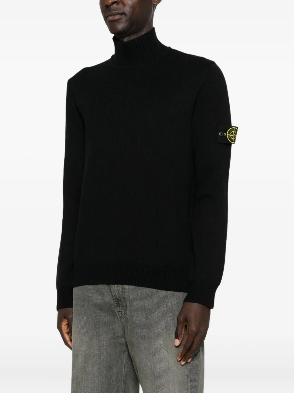 Stone Island Trui met hoge hals Zwart