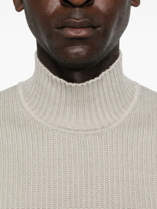 Stone Island タートルネック リブセーター | グレー | FARFETCH JP