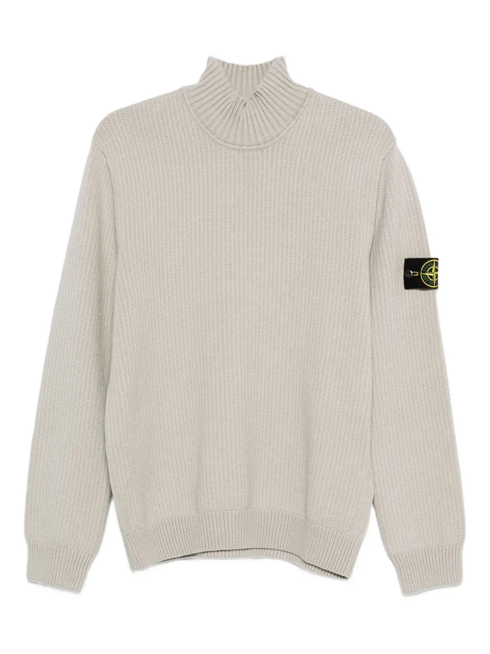 Stone Island ribbed turtleneck sweater | Grey | Image 1