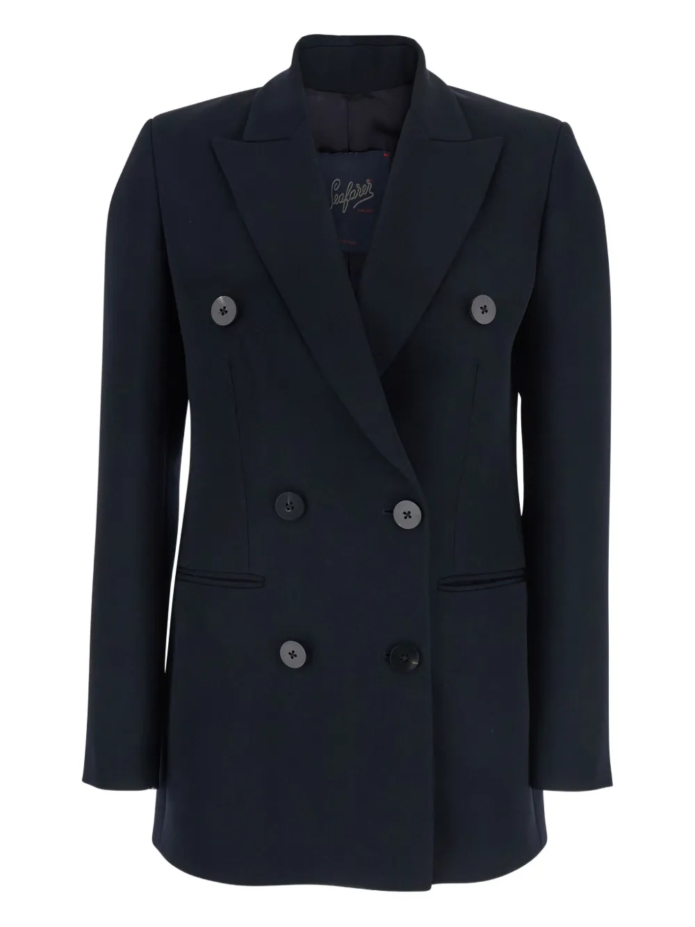 Seafarer Double-breasted Buttoned Jacket In Blue