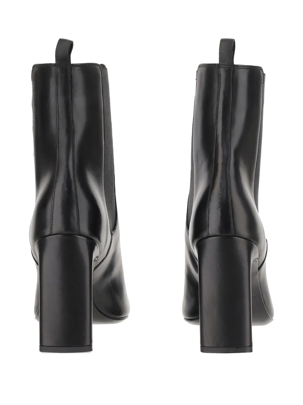 Sartore 90mm Kaliope elastic-panel leather boots Black