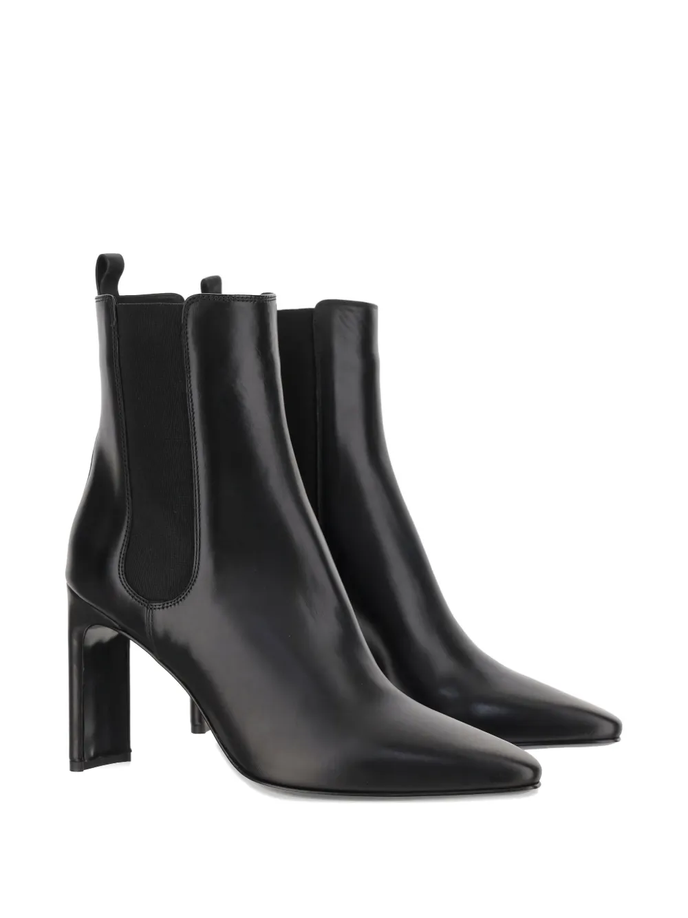 Sartore 90mm Kaliope elastic-panel leather boots Black