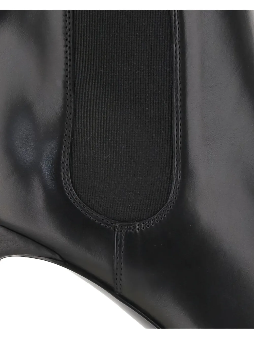 Sartore 90mm Kaliope elastic-panel leather boots Black