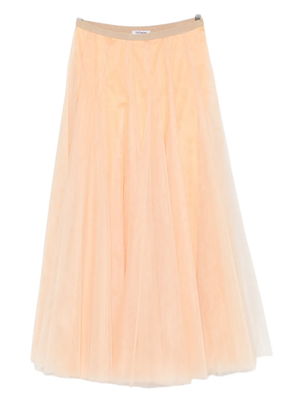 Parlor Tulle Elasticated-waist Skirt In Neutral
