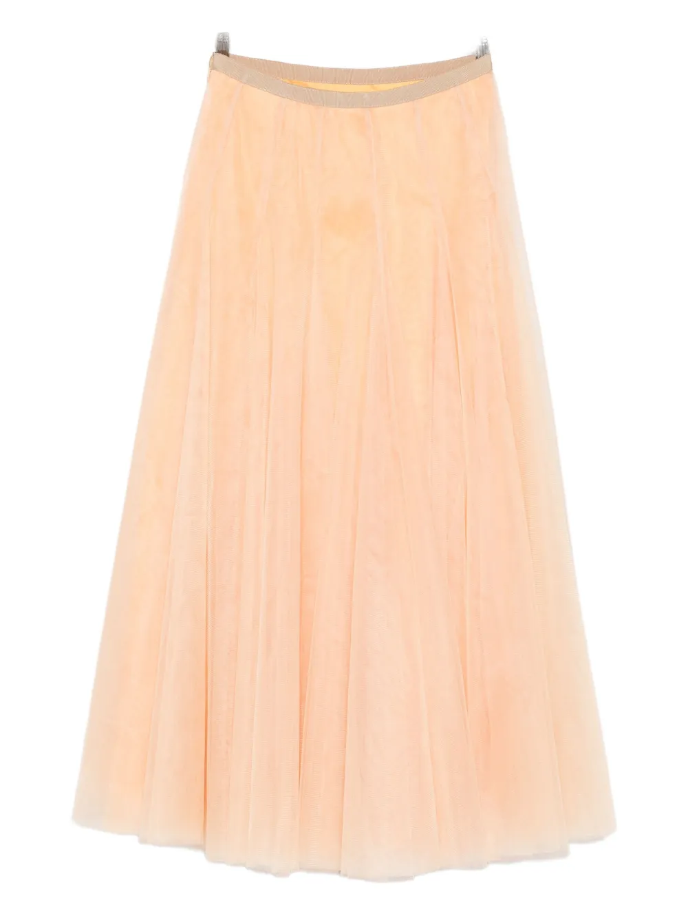 Parlor tulle elasticated-waist skirt - Beige