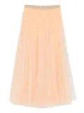 Parlor tulle elasticated-waist skirt - Neutrals
