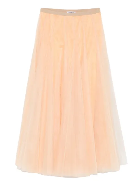 Parlor tulle elasticated-waist skirt