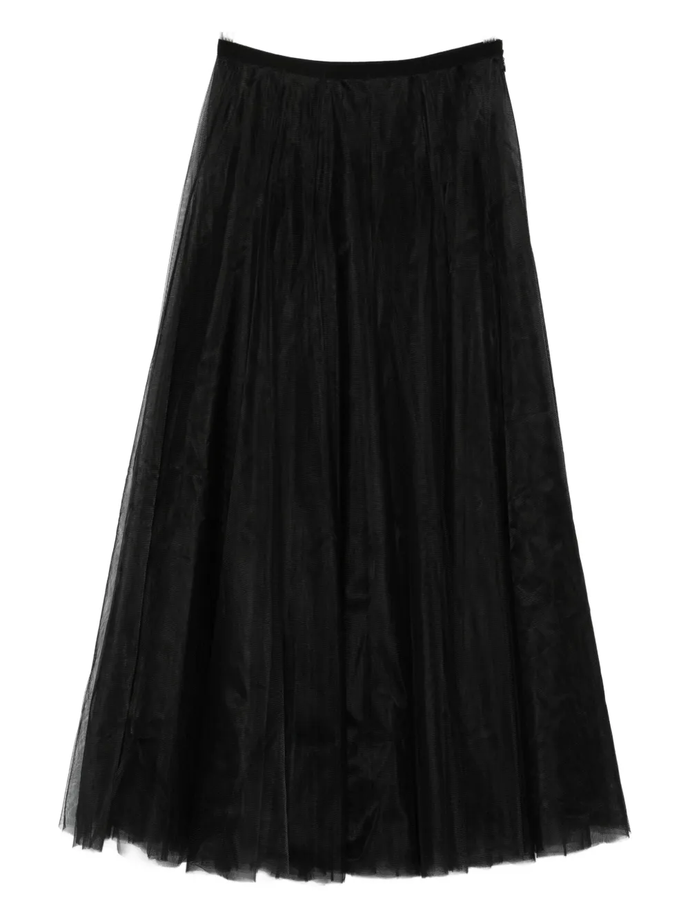 Parlor pleated-tulle skirt - Nero