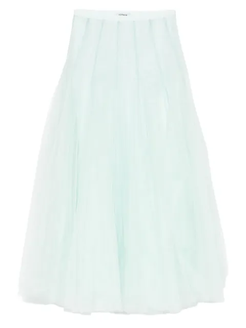 Parlor pleated-tulle skirt