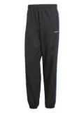 adidas three-stripe trackpants - Black