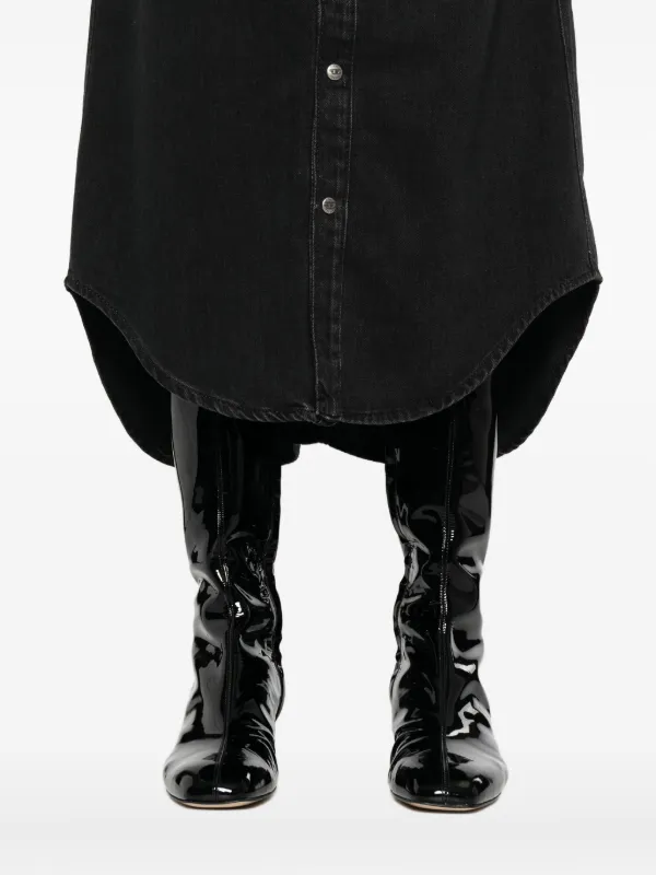 Diesel ボタン デニムスカート | ブラック | FARFETCH JP