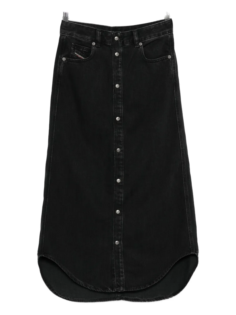 Diesel button-front denim skirt - Nero