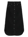Diesel button-front denim skirt - Black