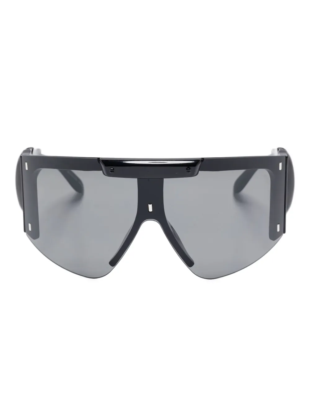 Ottolinger knotted shield-frame sunglasses Zwart
