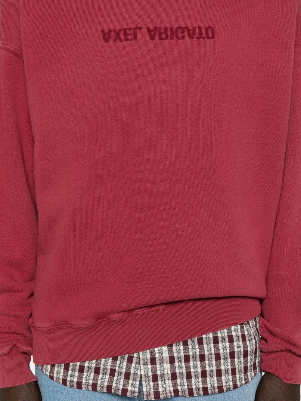 Axel Arigato Katoenen sweater Rood