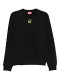 Diesel embroidered crew-neck sweatshirt - Black