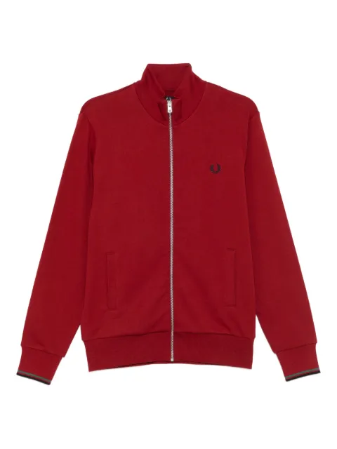 Fred Perry zip-neck cotton sweatshirt