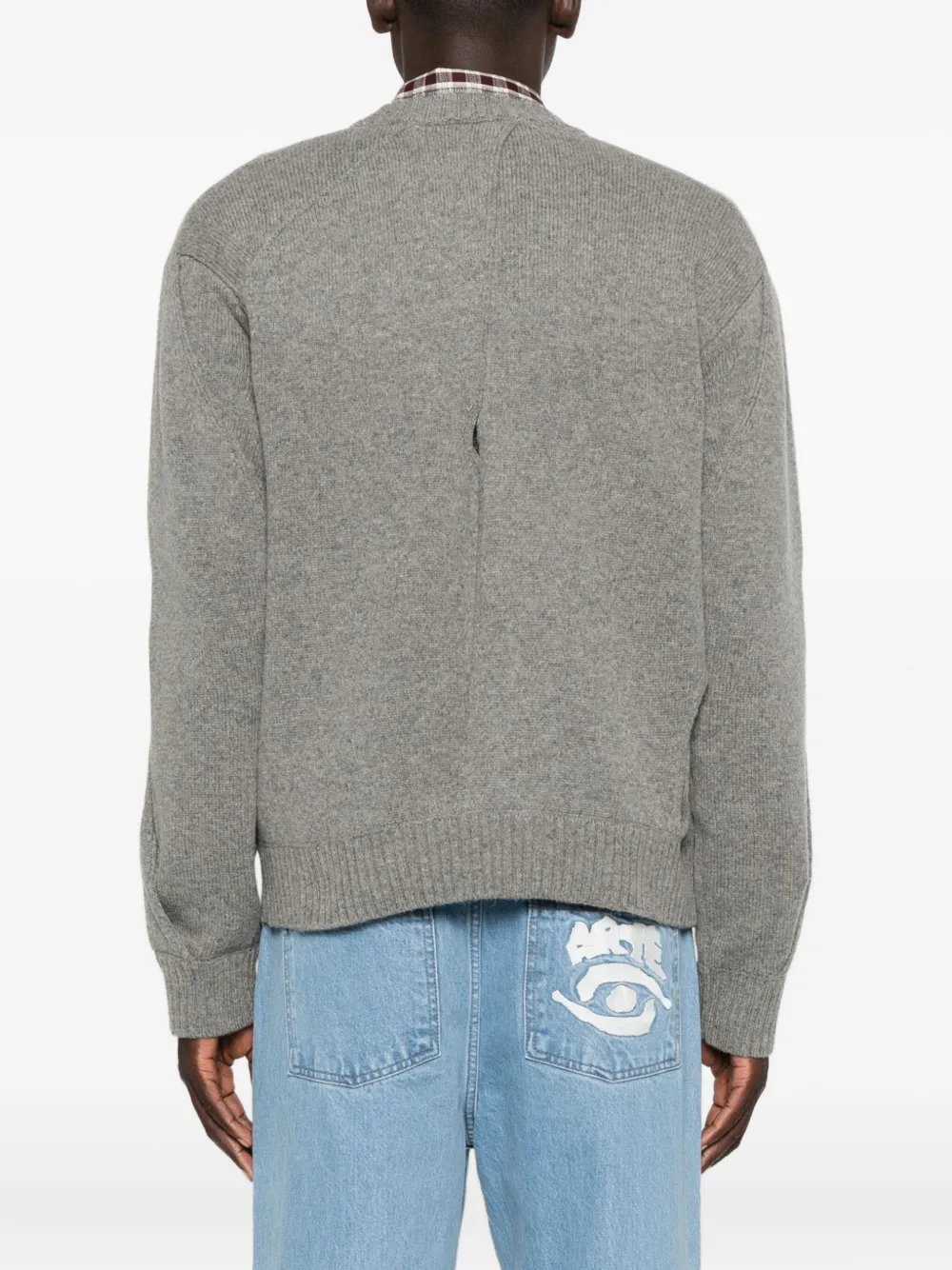 Axel Arigato Crew-neck Sweater In Gray