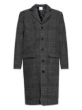 SAMSOE SAMSOE checked wool coat - GREY CH